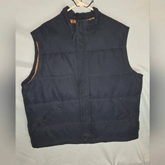 Eddie Bauer Dark Blue Quilted Vest - Picture 1 of 10